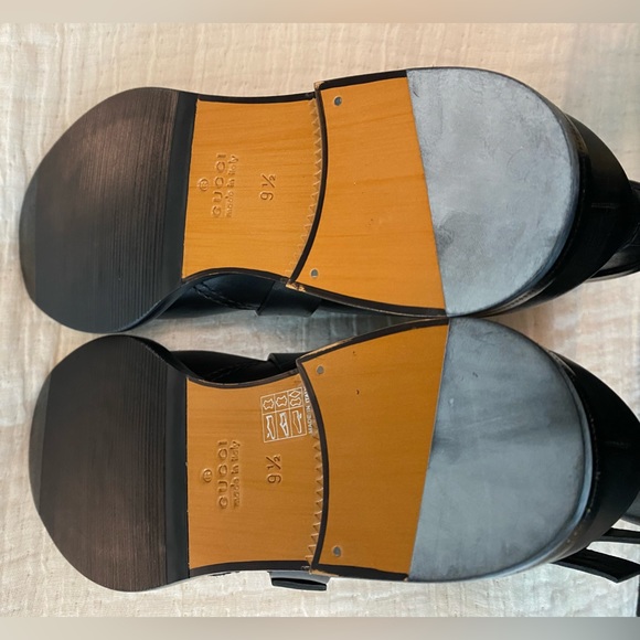 Authentic Gucci Men’s Leather Motorcycle Boots in size 9 1/2 (like US 10D). - Picture 8 of 9